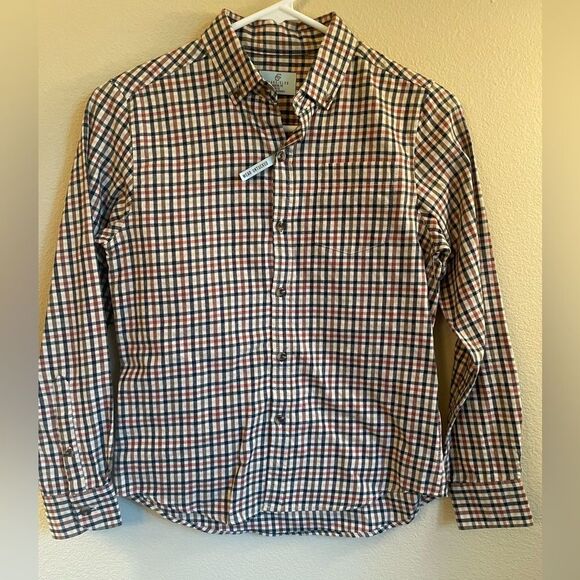 Class Club boys plaid button down dress shirt size 10/12 NWT - Picture 1 of 4